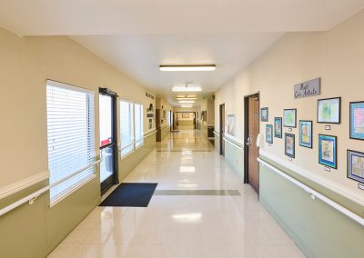 The hallway room at Arbor Rehab