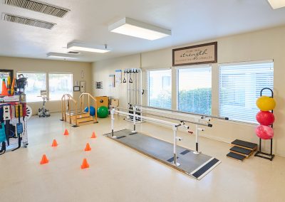 The rehabilitation room at Arbor Rehab