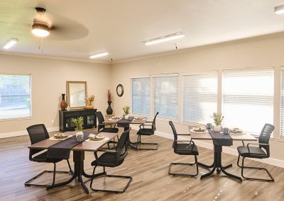 The dining room at Arbor Rehab